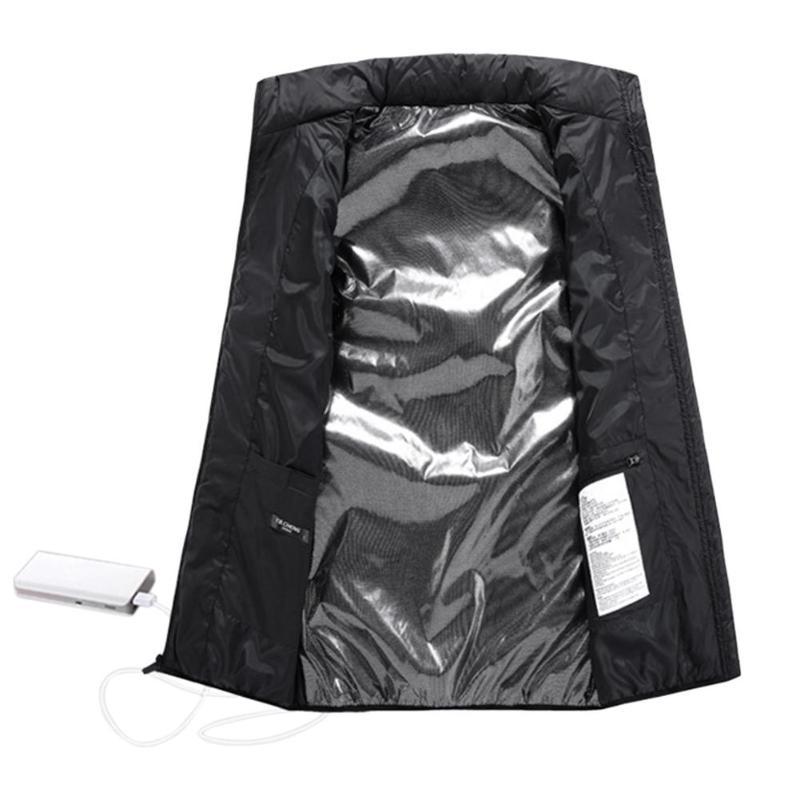 Beheizbare Weste – Smarte Elektrische Heizjacke für Herren & Damen | 9 Heizzonen | Winter Thermoweste