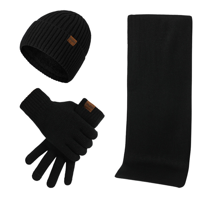 Dreiteiliges Thermo-Strickset – Mütze, Schal & Handschuhe (Winter Edition)