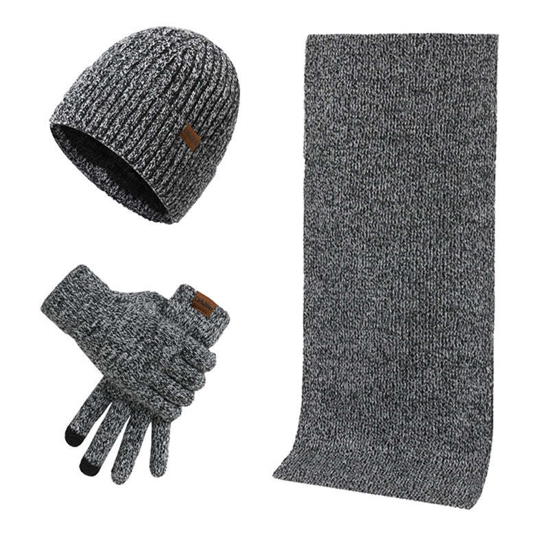 Dreiteiliges Thermo-Strickset – Mütze, Schal & Handschuhe (Winter Edition)